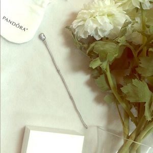 Pandora Sparkling Heart Chain Bracelet